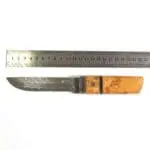 TOSAHWI Handmade Damascus Steel Fixed Blade Knife with White Shadow Wood Handle - Image 13