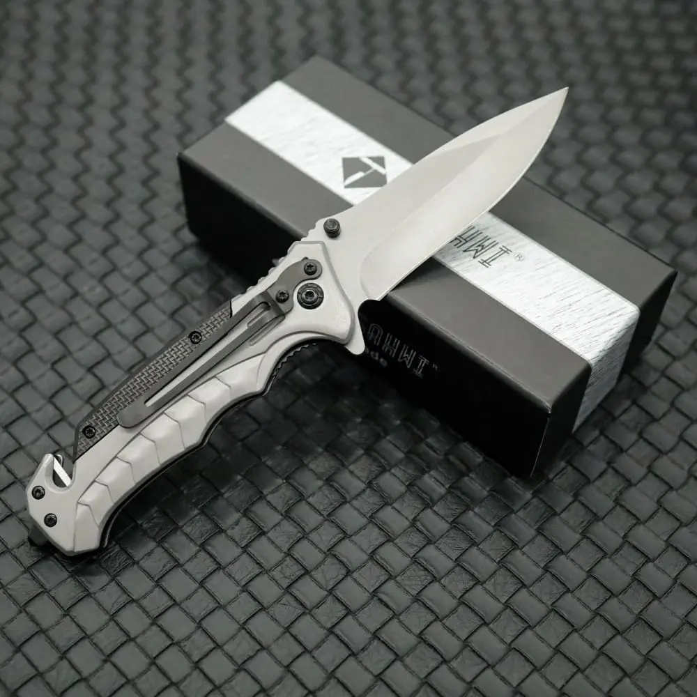 Tosahwi Sliver Titanium Knight Outdoor Folding EDC Pocket Knife - Image 3
