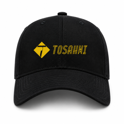 TOSAHWI Black Dad Hat with Yellow Embroidery – Outdoor Baseball Cap