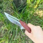 TOSAHWI Handmade Damascus Steel Outdoor Mechanical Folding Knife - Image 7