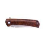TOSAHWI Handmade DC53 Steel Folding Knife with Snakewood Handle - Image 8