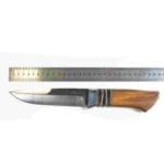 TOSAHWI Handmade M390 Steel Fixed Blade Knife with Desert Handle and Tooth Stone Accent - Image 2