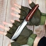 TOSAHWI HANDAME Martensite Cocobolo Fixed Blades Hunting Knife - Image 9