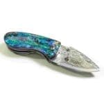 TOSAHWI HANDMADE Abalone Shell Handle EDC Mini Pocket Knife - Image 3