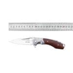 TOSAHWI HANDMADE Sandalwood Handle Eagle Eye Folding Knife - Image 3