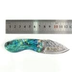 TOSAHWI HANDMADE Abalone Shell Handle EDC Mini Pocket Knife - Image 4