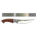 TOSAHWI HANDMADE Sandalwood Handle Trailing Point Fixed Blades Skinning Knife - Image 3