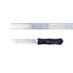TOSAHWI Damascus Steel Black Bamboo Handle Tanto Knife - Image 3
