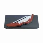 TOSAHWI Handmade Damascus Steel Outdoor Mechanical Folding Knife - Image 2