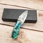 TOSAHWI HANDMADE Abalone Shell Handle EDC Mini Pocket Knife - Image 6