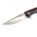 TOSAHWI Handmade DC53 Steel Folding Knife with Snakewood Handle - Image 4