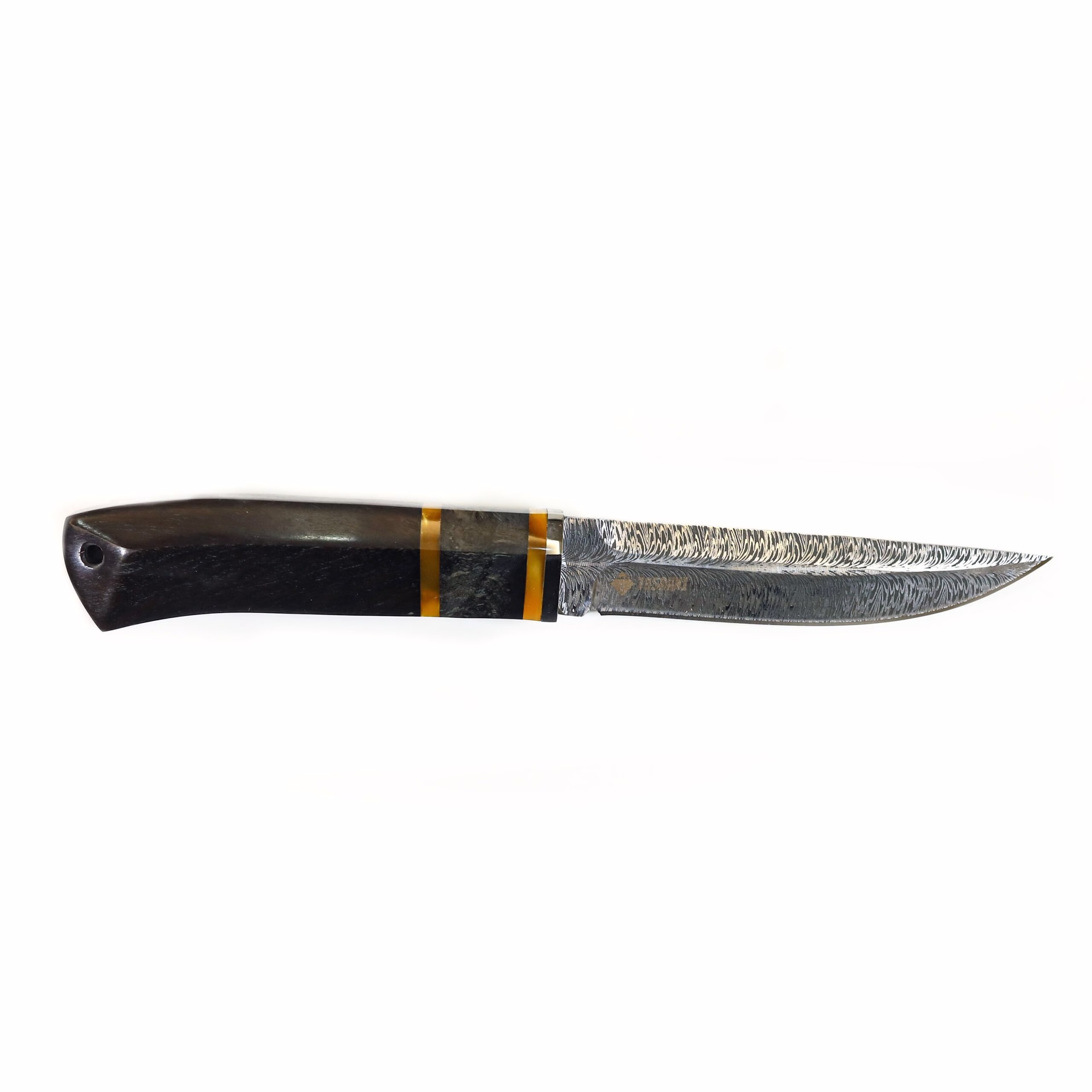 TOSAHWI HANDMADE Dark Sandalwood Handle Fixed Blades Hunting Knife
