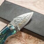 TOSAHWI HANDMADE Abalone Shell Handle EDC Mini Pocket Knife - Image 8