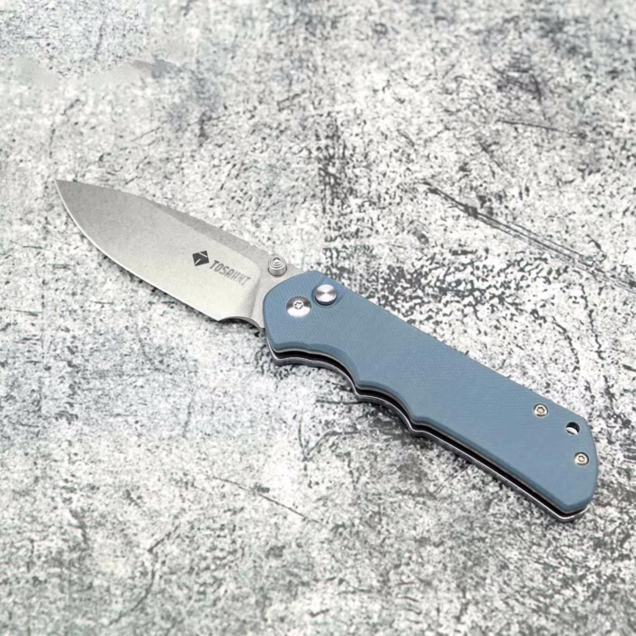D2 steeldrop point blade knife