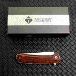 TOSAHWI Handmade DC53 Steel Folding Knife with Snakewood Handle - Image 6