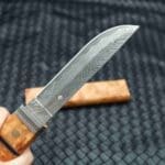TOSAHWI Handmade Damascus Steel Fixed Blade Knife with White Shadow Wood Handle - Image 5