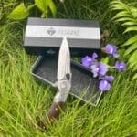 TOSAHWI HANDMADE Sandalwood Handle Eagle Eye Folding Knife - Image 9