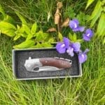 TOSAHWI HANDMADE Sandalwood Handle Eagle Eye Folding Knife - Image 10