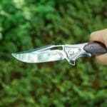 TOSAHWI Handmade Flipper M390 Steel Folding Blades EDC Pocket Knife - Image 7