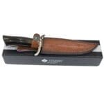 TOSAHWI Chrome Steel Wild West Bowie Fixed Blade Hunting Boot Knife - Image 9