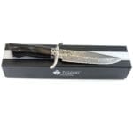 TOSAHWI Chrome Steel Wild West Bowie Fixed Blade Hunting Boot Knife - Image 2