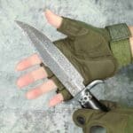 TOSAHWI Chrome Steel Wild West Bowie Fixed Blade Hunting Boot Knife - Image 7