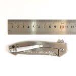 Tosahwi Damascus Steel Carbon Fiber Handle Frame Lock Pocket Knife - Image 9