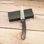 Tosahwi Damascus Steel Carbon Fiber Handle Frame Lock Pocket Knife - Image 2