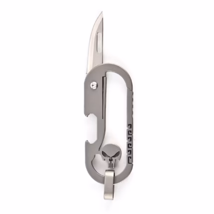 Tosahwi Titanium Mini Skull Knife Keychain
