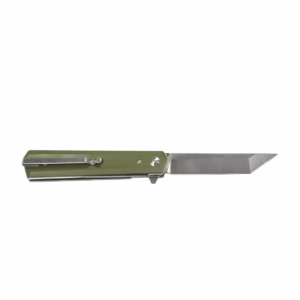 Tosahwi Japanese Tanto Blade G10 Handle Pocket Knife - Green Handle