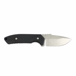 black fixed knife