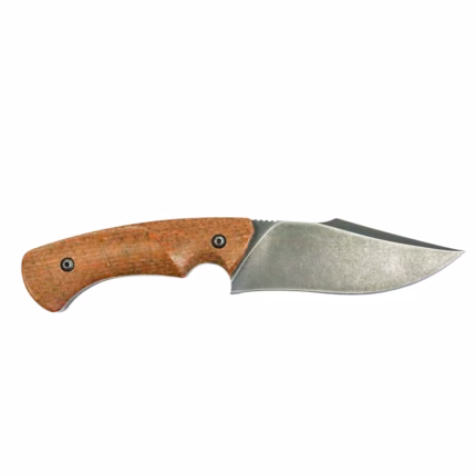 Tosahwi D2 Steel Outdoor Survival Utility Knife with Micarta Handle and Protective Sheath