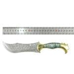 Tosahwi Handmade Abalone Shells Handle Damascus Steel Bowie Knife - Image 8