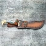 Tosahwi Handmade Abalone Shells Handle Damascus Steel Bowie Knife - Image 7