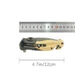 Tosahwi Carbon Fiber Wood Splicing Handle Outdoor Multifunctional EDC Pocket Knife - Image 4