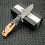 Tosahwi Carbon Fiber Wood Splicing Handle Outdoor Multifunctional EDC Pocket Knife - Image 3