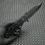 Tosahwi All Black Folding EDC 5 in 1 Pocket Knife - Image 8