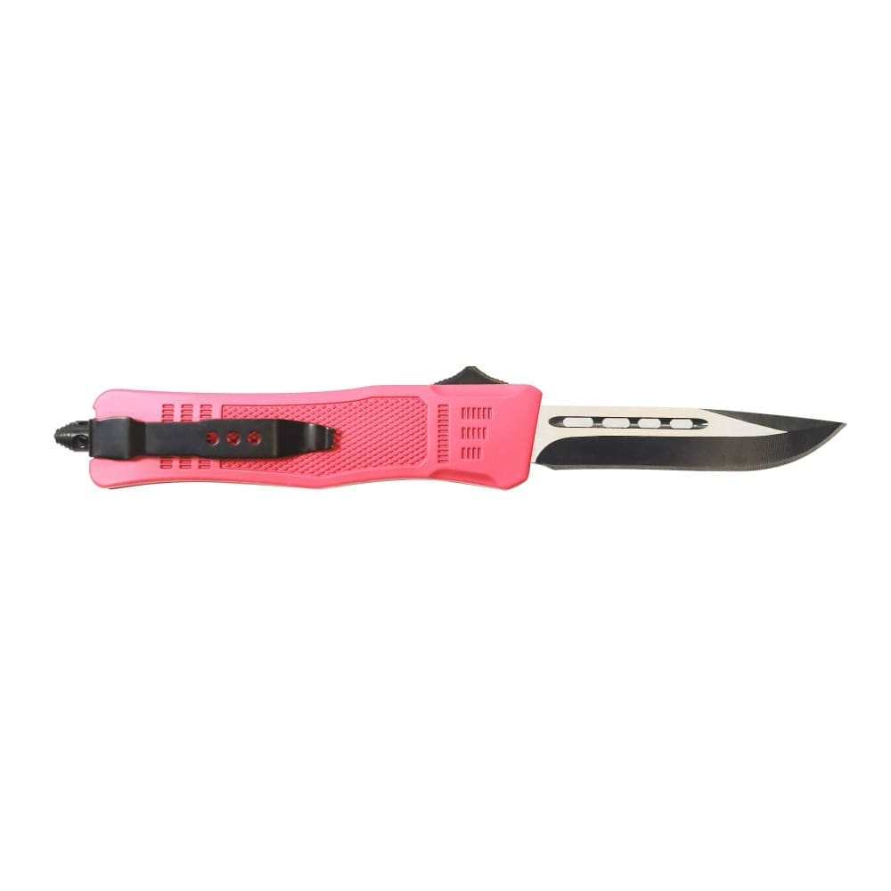 2 Tosahwi Pink Classic OTF Automatic Knife - Image 1