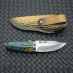 Tosahwi Mini Tailing Point Fixed Blade Knife With Leather Shelth - Image 2