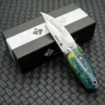 Tosahwi Mini Tailing Point Fixed Blade Knife With Leather Shelth - Image 3