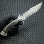 Tosahwi Black Colored Wood Damascus Steel Hunting Knife - Image 5