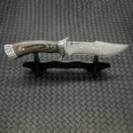 Tosahwi Black Colored Wood Damascus Steel Hunting Knife - Image 7