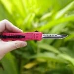 Tosahwi Pink Classic OTF Automatic Knife - Image 8